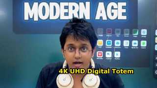 Tampilan UHD 4K Totem Digital XYC BGA