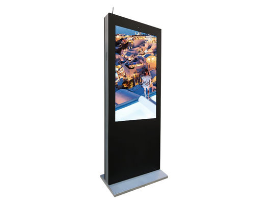 kualitas  Weatherproof Outdoor Digital Signage Outdoor Touch Screen Kiosk OEM pabrik