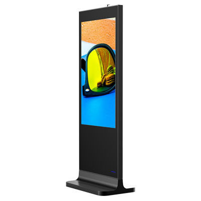 kualitas  4K Standing LED Advertising Screen 1920x1080 with Storage 16GB Mounting pabrik