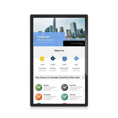 21.5 Inch Wall Mounted Digital Signage Lift Iklan 300 Nits