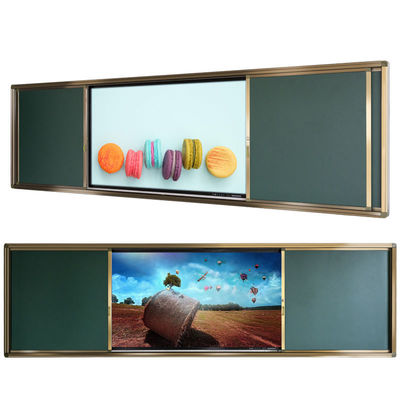 86 Inch Push Pull Digital Chalk Board Smart Magnetic Untuk Pendidikan Pelatihan
