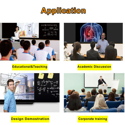 Intelligent Digital Blackboard Wireless 85 Inch Dual System Solusi Pengajaran
