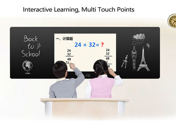 Disesuaikan 75 Inch Small Smart Digital Blackboard Magnetic Elektronik Blackboard