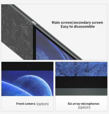 Disesuaikan 75 Inch Small Smart Digital Blackboard Magnetic Elektronik Blackboard