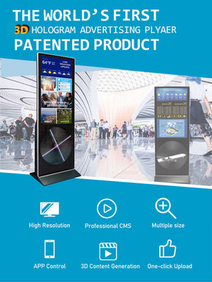 43 Inch LCD Lantai Berdiri Digital Signage Untuk Pameran Mall Perbelanjaan