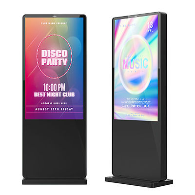 Disesuaikan 75 Inch Outdoor Digital Signage Screen Untuk Iklan Multipurpose