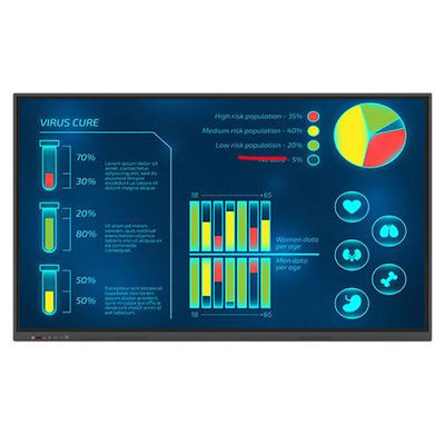 4K layar sentuh interaktif Whiteboard Multi Touch Interactive Whiteboard 55 Inch