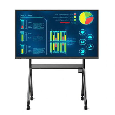 4K layar sentuh interaktif Whiteboard Multi Touch Interactive Whiteboard 55 Inch