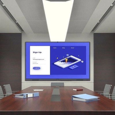 86 Inch 4k Interactive Touch Screen Whiteboard Papan Pengajaran Bahasa Inggris