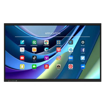 Papan tulis layar sentuh interaktif 65 inci 3USB Type-c