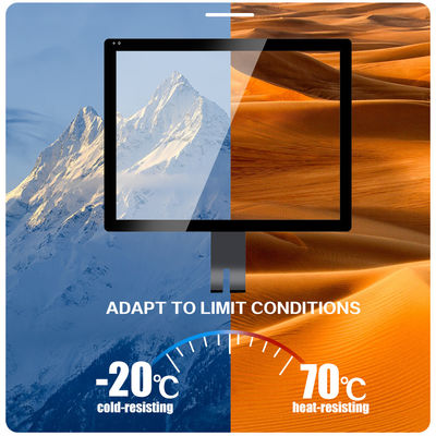 TFT-LCD Capacitive Touch Screen Capacitive Touch Monitor 10 O jam sudut pandang