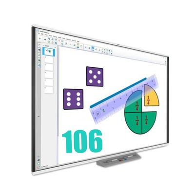 Konferensi Pendidikan 106 Inch Intelligent Interactive Whiteboard