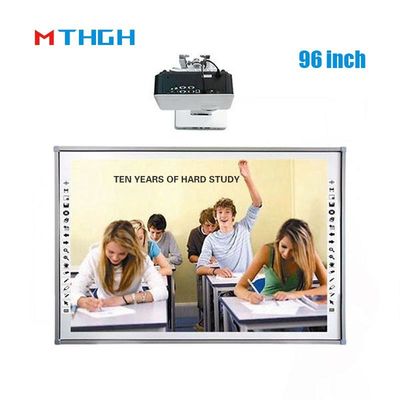 96 Inch Portable Interactive Whiteboard Smart Infrared 20 Points untuk Ruang Konferensi