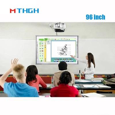 96 Inch Portable Interactive Whiteboard Smart Infrared 20 Points untuk Ruang Konferensi