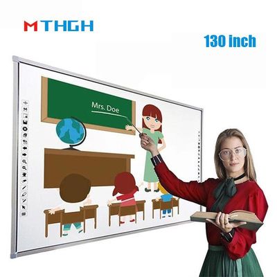 130 Inch Interactive Whiteboard Display Multi Touch Infrared Touch yang cerdas
