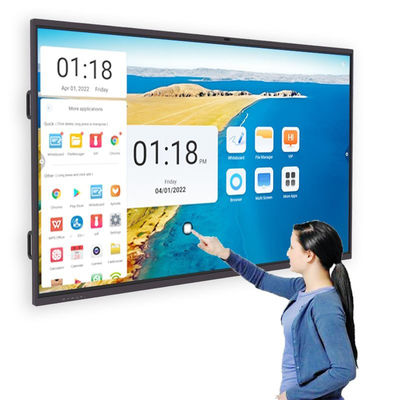 110 Inch Infrared Interactive Touch Screen Whiteboard 40 Titik Respon Instan