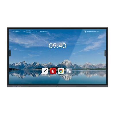 65 Inch Black Frame Interaktif Touch Screen Whiteboard Dengan Speaker 1x10W