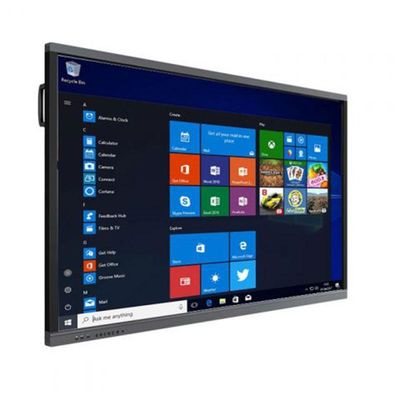 Whiteboard layar sentuh interaktif 75 inci dengan prosesor Quad Core dan speaker 10W