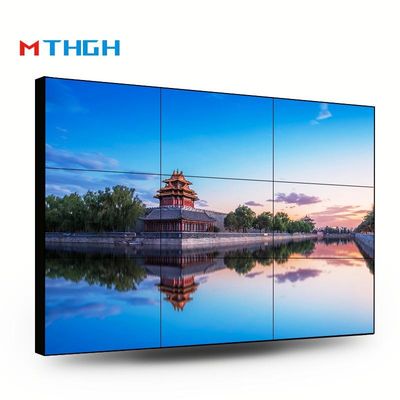 55 Inch Brightness 500cd/m2 LCD Splicing Screen 1200:1 Rasio Kontras 3.5mm Seams