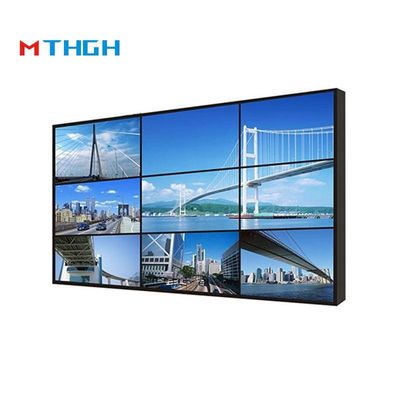 55 Inch Brightness 500cd/m2 LCD Splicing Screen 1200:1 Rasio Kontras 3.5mm Seams