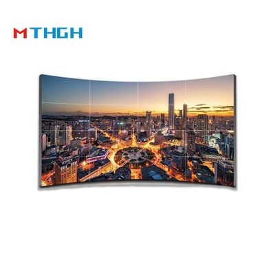 55 Inch Brightness 500cd/m2 LCD Splicing Screen 1200:1 Rasio Kontras 3.5mm Seams