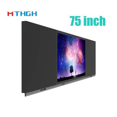 75 Inci Interaktif layar sentuh Smart Blackboard LED Panel 500cd/M2 Pendidikan Sekolah