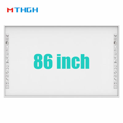 86 Inch Infrared Interactive Whiteboard Dengan 10 Point Touch Multi Finger Touch
