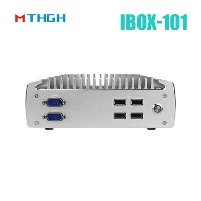 IBOX-101 Plus Industrial Mini PC Dengan HDMI Mini PCIe/MSATA Dukungan Windows/Liunx