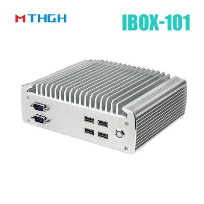 IBOX-101 Plus Industrial Mini PC Dengan HDMI Mini PCIe/MSATA Dukungan Windows/Liunx
