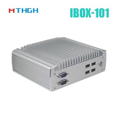 IBOX-101 Plus Industrial Mini PC Dengan HDMI Mini PCIe/MSATA Dukungan Windows/Liunx