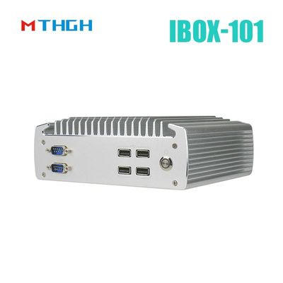 IBOX-101 Plus Industrial Mini PC Dengan HDMI Mini PCIe/MSATA Dukungan Windows/Liunx