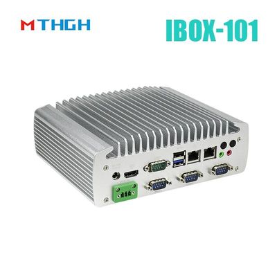 IBOX-101 Plus Industrial Mini PC Dengan HDMI Mini PCIe/MSATA Dukungan Windows/Liunx