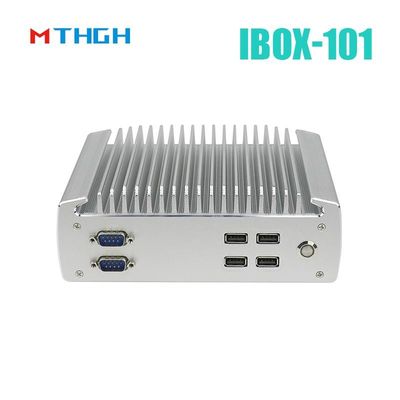 IBOX-101 Plus Industrial Mini PC Dengan HDMI Mini PCIe/MSATA Dukungan Windows/Liunx