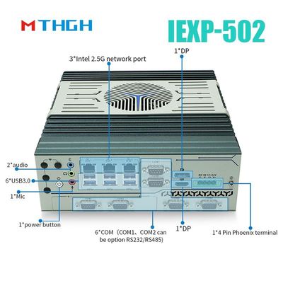 IEXP-502 Industrial Mini PC Dengan Mini PCIe Expansion Slot Sistem Operasi Windows/Linux