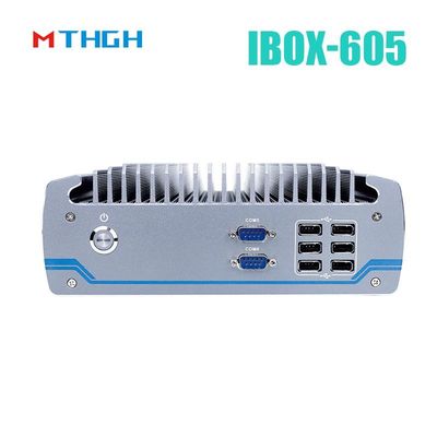 Intel Core I5-8500T Aluminium Chassis Mini PC, PC Industri tanpa kipas IBOX-605