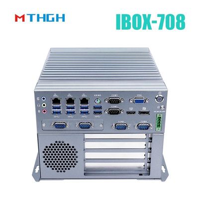 IBOX-708 SSD Intel Core I5 6500T Industrial Mini PC Semua Aluminium Chassis -20°C~60°C Temp