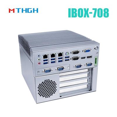 IBOX-708 SSD Intel Core I5 6500T Industrial Mini PC Semua Aluminium Chassis -20°C~60°C Temp