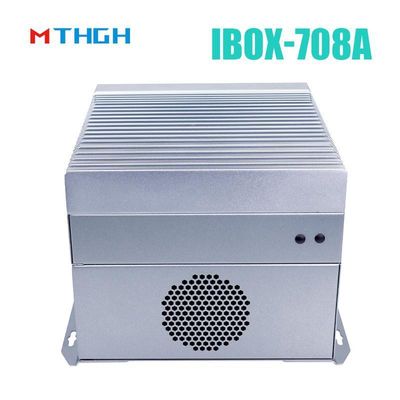 I3 6100T Quad Core Fanless Industrial Mini PC Dengan 12V DC Power Supply Dan 64G SSD