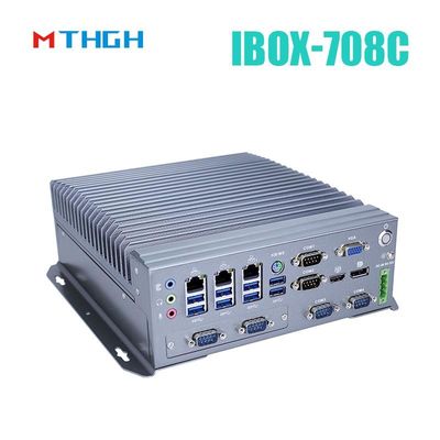 IBOX-708C Industri Mini PC Dukungan HDMI/DP/VGA 6*COM 8*USB3.0