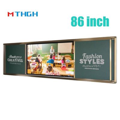 86 Inch Push Pull Digital Chalk Board Smart Magnetic Untuk Pendidikan Pelatihan