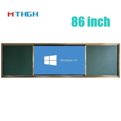 86 Inch Push Pull Digital Chalk Board Smart Magnetic Untuk Pendidikan Pelatihan