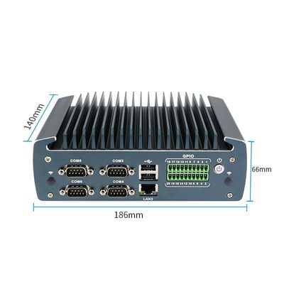 IBOX-1226 J6412 PC Mini Industri Tanpa Kipas Dengan 32GB RAM Dan 12V DC Input