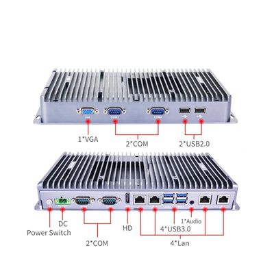 IBOX-3046 PC Industrial Mini 10110U tanpa kipas Prosesor DC 9V-36V Input Tegangan Besar