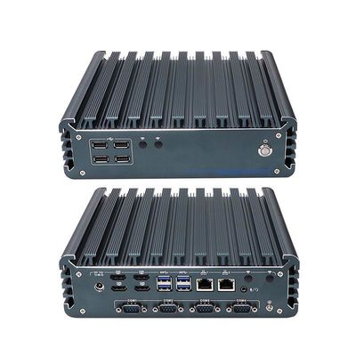 IBOX-3226 Quad Core Refresh Fanless Industrial Mini PC CE CCC FCC Kelas A RoHS 2.64KG
