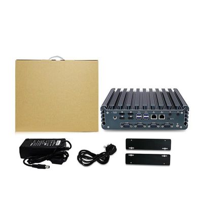 IBOX-3226 Quad Core Refresh Fanless Industrial Mini PC CE CCC FCC Kelas A RoHS 2.64KG