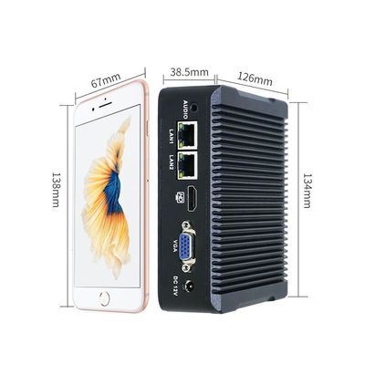 Nano-N3 Plus J1900 4 Core 8G RAM Industrial Mini PC Dukungan OS Windows/Linux