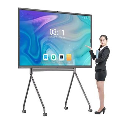 110 Inch Conference Classroom All-In-One Touch Screen Whiteboard 350cd/M2 Kecerahan