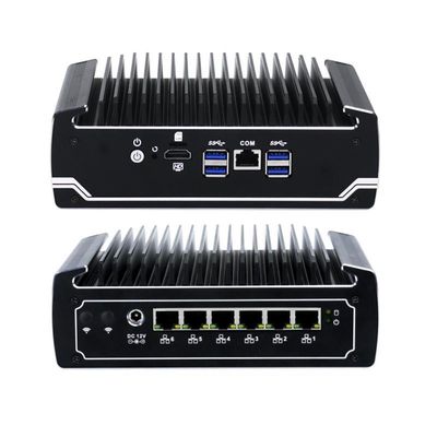 IBOX-501 N18 PC Industri Mini tanpa kipas Quad Core 32 GB Storage dengan MSATA