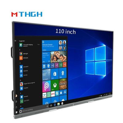 110 Inch Interactive Touch WhiteBoard 350cd/M2 Kecerahan Sliding All-In-One Mesin