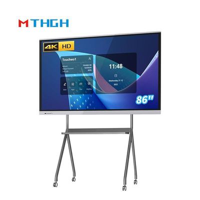 86 inci 16 9 layar sentuh interaktif whiteboard 4K 300cd / M2 Teknologi inframerah